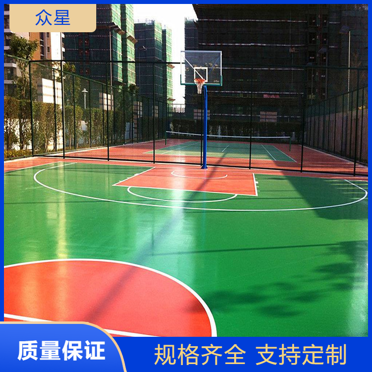 咸宁市塑胶篮球场篮球场硅PU - 推荐